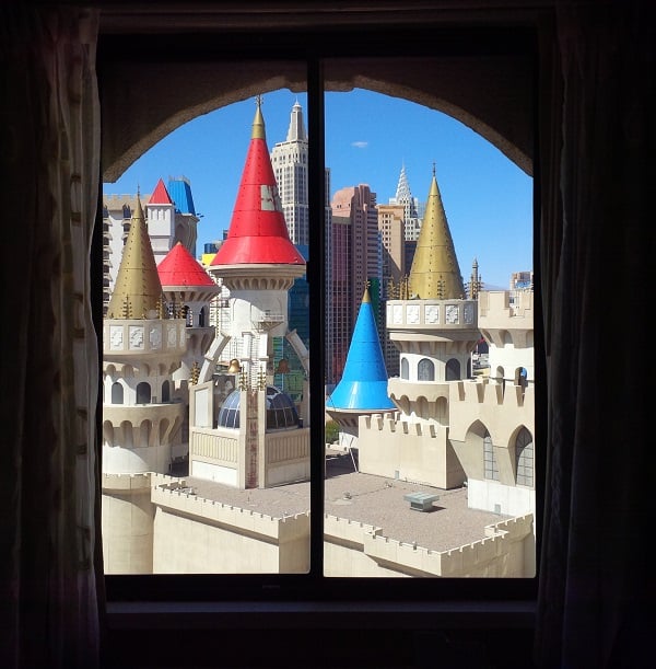 View Of The Castle From Royal Tower Room Of The Excalibur