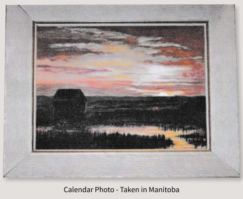 Painting of Calendar Photo - Taken in Manitoba