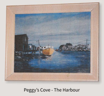Painting of Peggy’s Cove - The Harbour