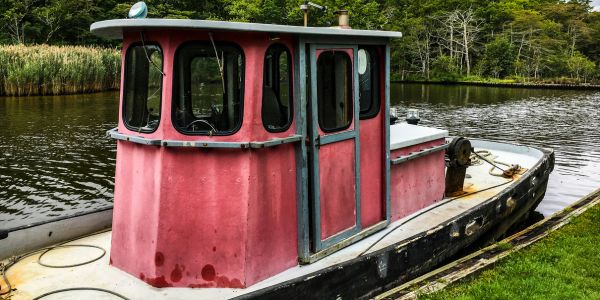 Old Red Tug Boat