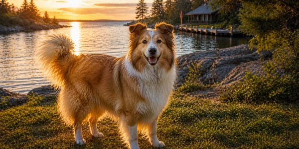 Riley at the Cottage – Golden Hour Memory