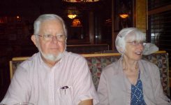 Ed and Susan Janzen eating somewhere on the way back to Guelph, ON Ed and Susan Janzen eating somewhere on the way back to Guelph, ON