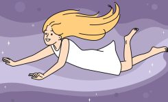 A Young Girl And The Stars