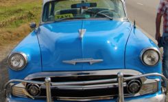 Fidel Taxis for Hire – Blue Chevy
