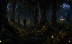 Fireflies in the forest Fireflies in the forest