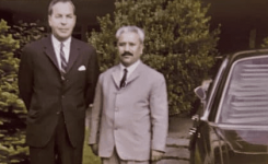 My dad and Ahmed, the tiny Turkish driver