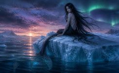 Mermaid in the icy twilight Mermaid in the icy twilight