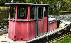Old Red Tug Boat