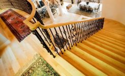 Rug at the top of the stairs Rug at the top of the stairs