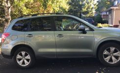 Subie Roo on our driveway