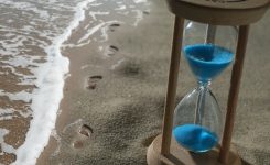 Time and footsteps in the sand Time and footsteps in the sand