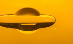 Yellow Car Door Handle